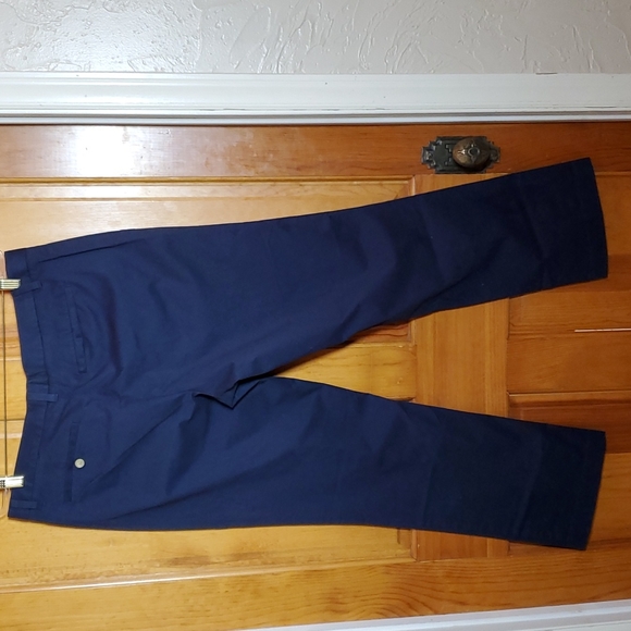 MAIDE BONOBOS 38 X 32 BLUE FLAT FRONT PANTS - Picture 2 of 4